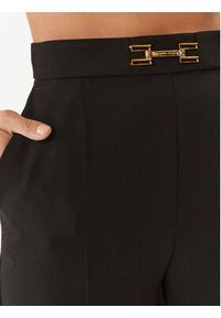 Elisabetta Franchi Spodnie materiałowe PA-021-36E2-V220 Czarny Slim Fit. Kolor: czarny. Materiał: syntetyk