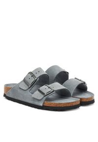 Birkenstock Klapki Arizona Sfb 1030912 Szary. Kolor: szary. Materiał: skóra, zamsz #5