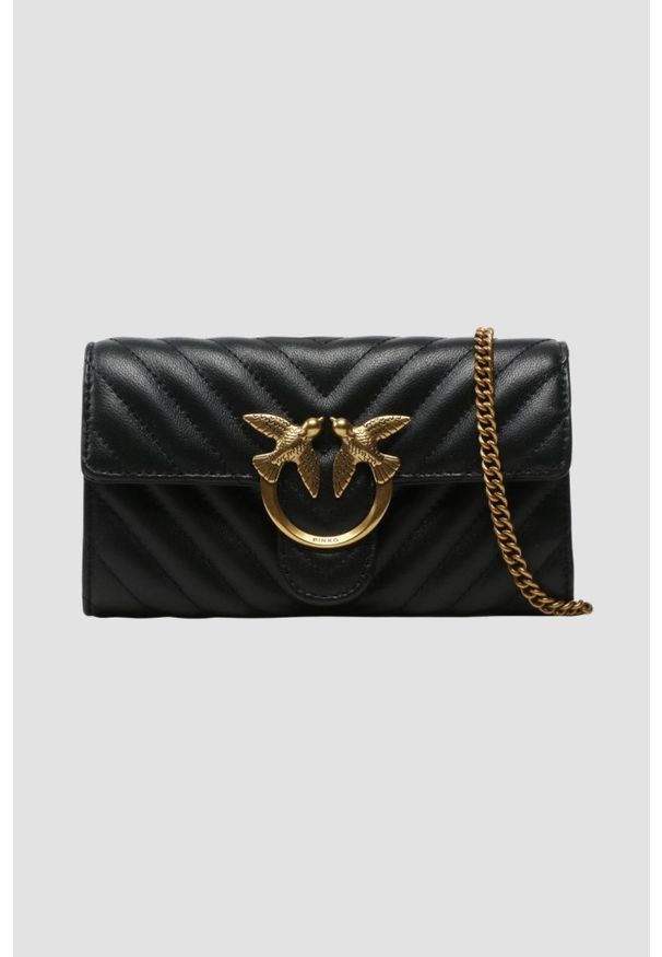 Pinko - PINKO Czarna torebka Love One Wallet C. Kolor: czarny