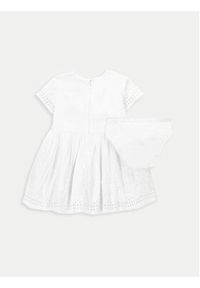COCCODRILLO - Coccodrillo Sukienka letnia WC4128202GPN Biały Regular Fit. Kolor: biały. Materiał: bawełna. Sezon: lato #4