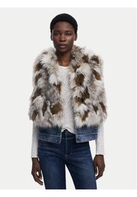 Desigual Bezrękawnik Bunny 25WWEW57 Beżowy Regular Fit. Kolor: beżowy. Materiał: syntetyk. Długość rękawa: bez rękawów