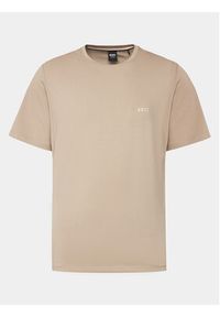 BOSS - Boss T-Shirt Mix&Match 50515312 Beżowy Regular Fit. Kolor: beżowy. Materiał: bawełna #6