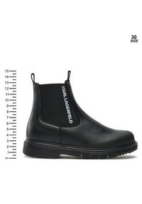 Karl Lagerfeld Kids Sztyblety Z30365 M Czarny. Kolor: czarny. Materiał: skóra #5