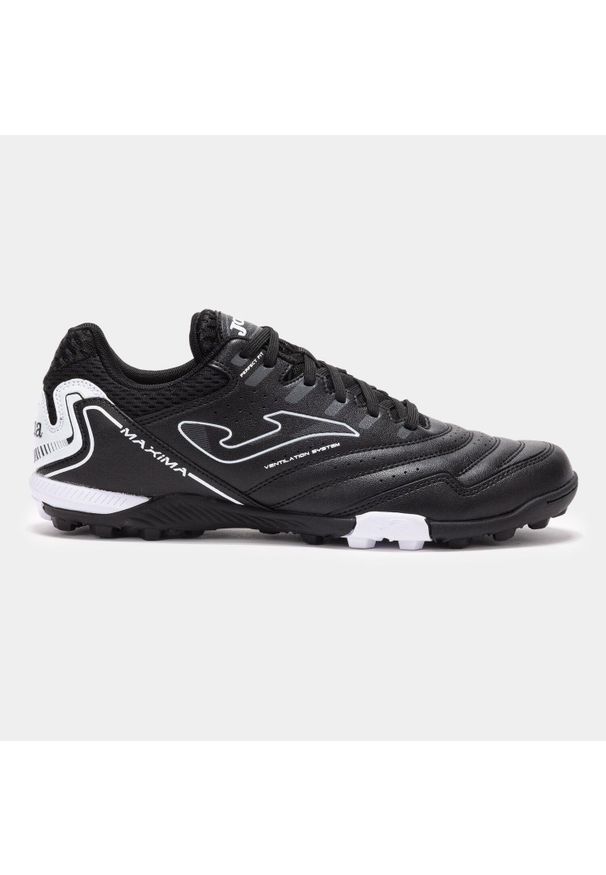 Joma - Buty piłkarskie turfy męskie, Maxima 25 MAXS TF. Kolor: czarny. Materiał: materiał, syntetyk, tkanina. Sport: piłka nożna