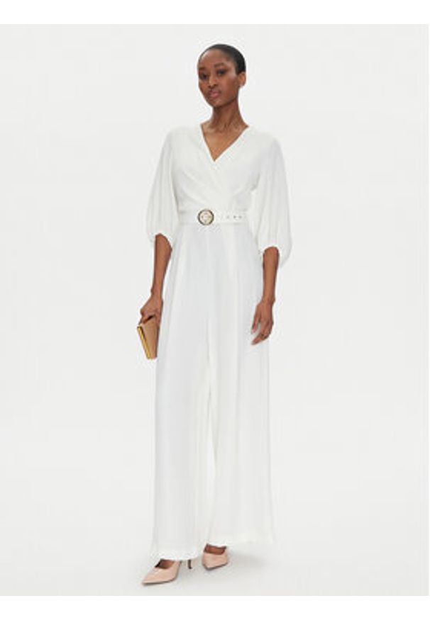 Rinascimento Kombinezon CFC0122546003 Biały Regular Fit. Kolor: biały. Materiał: syntetyk