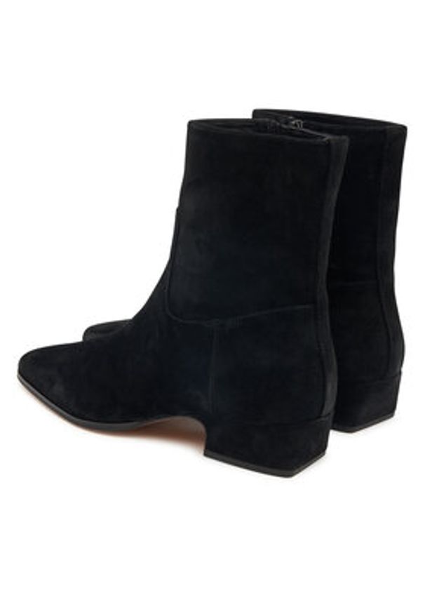 Nokwol Botki Dusty Czarny. Kolor: czarny. Materiał: skóra, zamsz