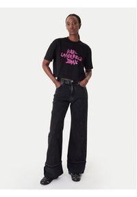 Karl Lagerfeld Jeans T-Shirt B1W17054 Czarny Relaxed Fit. Kolor: czarny. Materiał: bawełna #2