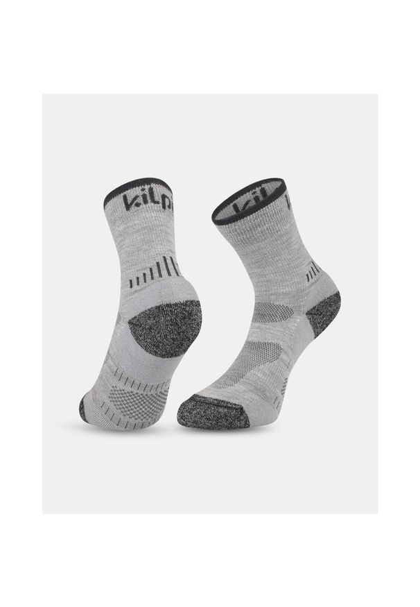 Uniseksowe skarpetki outdoorowe Kilpi MIRIN-U. Kolor: szary. Sport: turystyka piesza