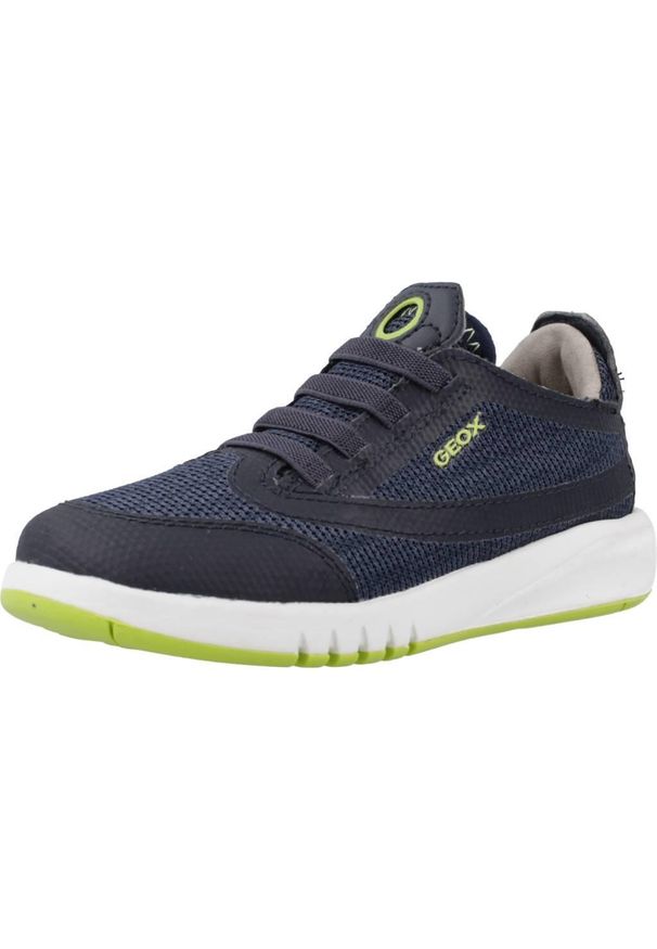 Geox - Buty GEOX J AERANTER BOY Niebieski. Kolor: niebieski. Materiał: syntetyk, tkanina. Sport: turystyka piesza