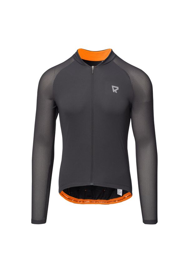 RADVIK - Męska Koszulka Z Długim Rękawem Thialfi. Kolor: szary. Długość rękawa: długi rękaw. Długość: długie. Sport: kolarstwo