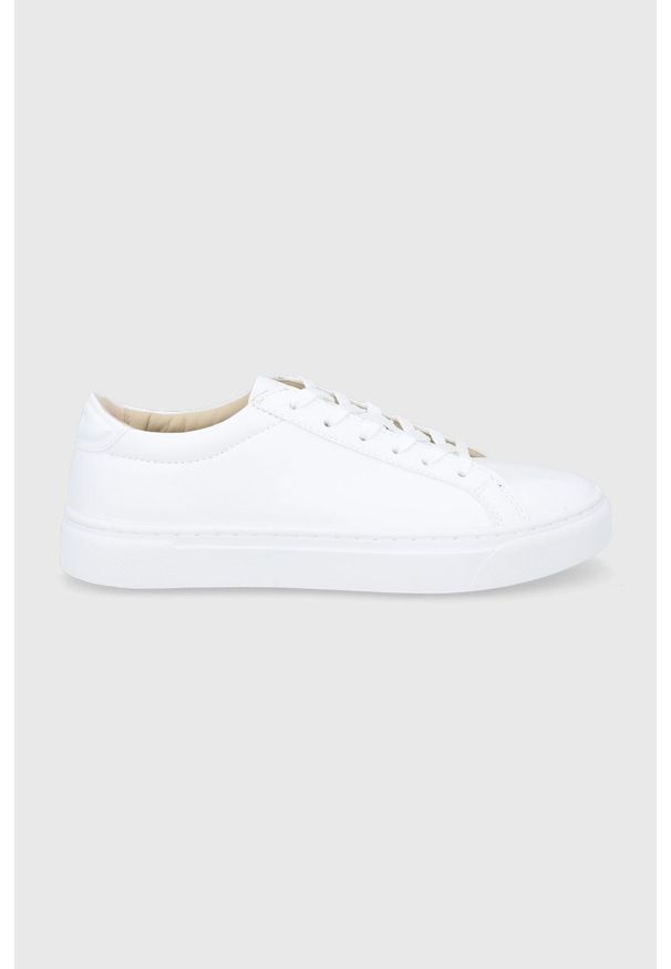 Superdry Buty kolor biały na płaskiej podeszwie. Nosek buta: okrągły. Zapięcie: sznurówki. Kolor: biały. Materiał: guma. Obcas: na płaskiej podeszwie