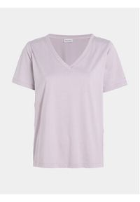 Calvin Klein T-Shirt K20K205338 Fioletowy Relaxed Fit. Kolor: fioletowy. Materiał: bawełna