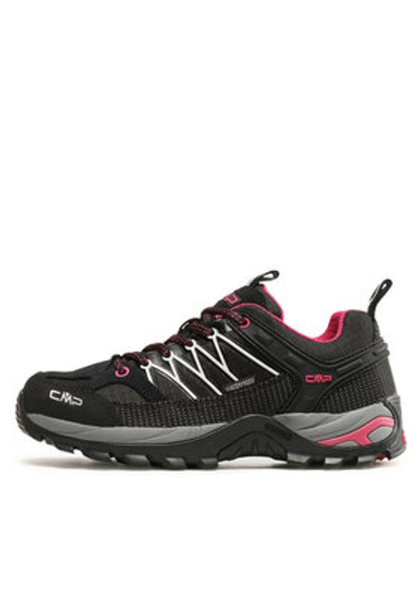 CMP Trekkingi Rigel Low Wmn Trekking Shoes Wp 3Q54456 Czarny. Kolor: czarny. Materiał: materiał
