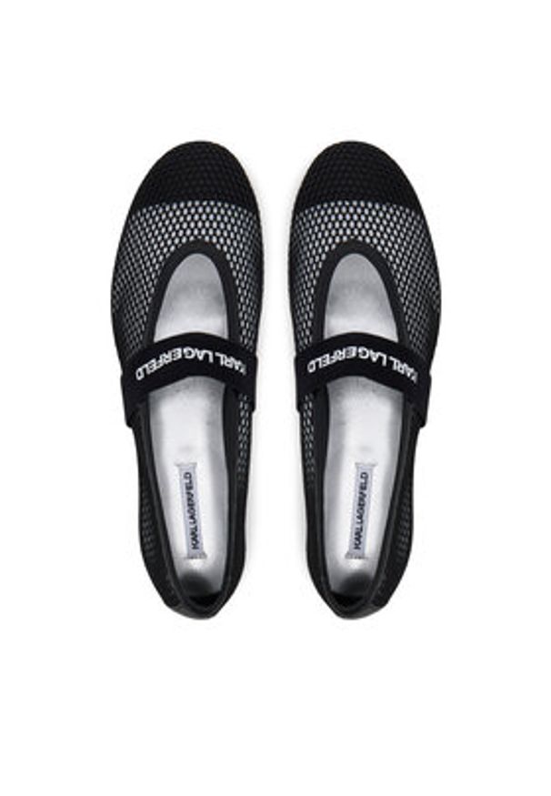 Karl Lagerfeld - KARL LAGERFELD Baleriny KL40125 Czarny. Kolor: czarny. Materiał: materiał