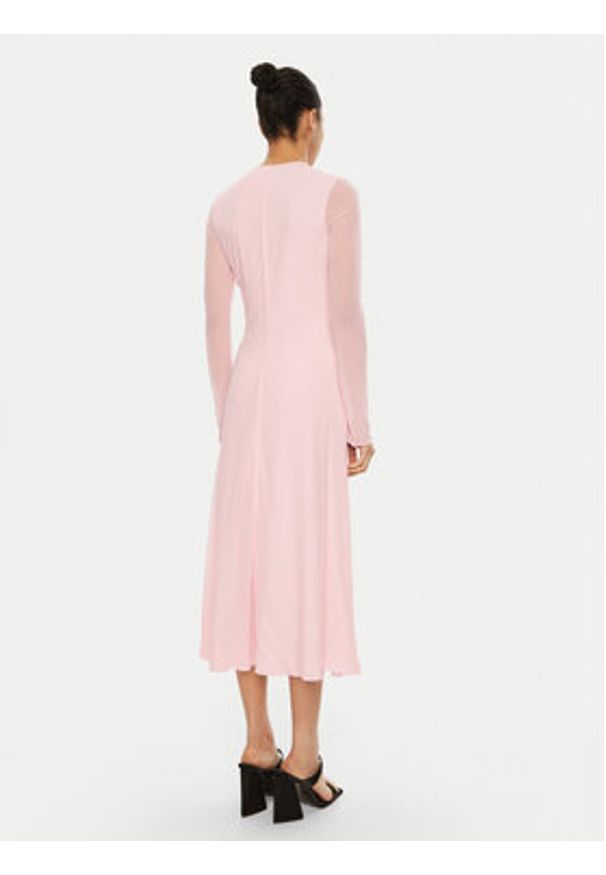 ROTATE Sukienka koktajlowa 113628 Różowy Regular Fit. Kolor: różowy. Materiał: syntetyk. Styl: wizytowy