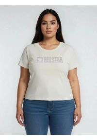 Big-Star - Koszulka damska z logo BIG STAR z cyrkonii biała Avra 100. Kolor: biały #2