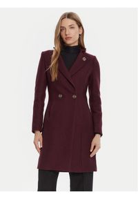 Rinascimento Płaszcz wełniany CFC0126218003 Bordowy Regular Fit. Kolor: czerwony. Materiał: syntetyk #1