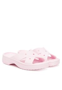 Crocs Klapki Cross Strap 210840 Różowy. Kolor: różowy #3