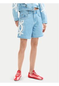 Desigual Szorty jeansowe Wakand 26SWDD45 Niebieski Relaxed Fit. Kolor: niebieski. Materiał: bawełna #1
