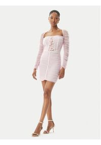 Elisabetta Franchi Sukienka koktajlowa AB68352E2 544 Różowy Slim Fit. Kolor: różowy. Materiał: syntetyk. Styl: wizytowy #5