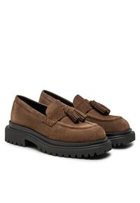 Marella Loafersy Barbian 2423526086 Brązowy. Kolor: brązowy. Materiał: zamsz, skóra #5