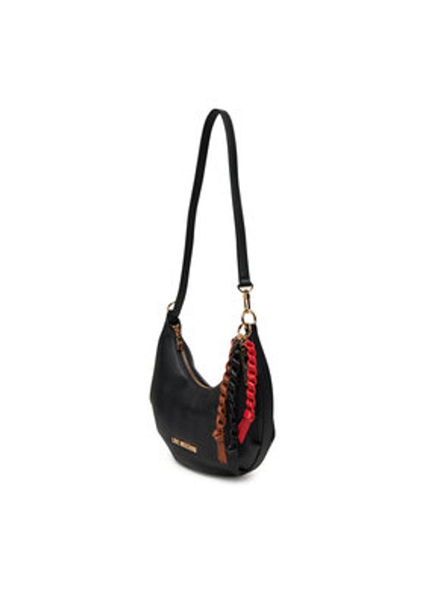 Love Moschino - LOVE MOSCHINO Torebka JC4308PP0MK1100A Czarny. Kolor: czarny. Materiał: skórzane