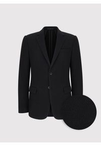 Pako Lorente - PAKO LORENTE - Czarna marynarka z dzianiny. Kolor: czarny. Materiał: dzianina. Sezon: jesień #4