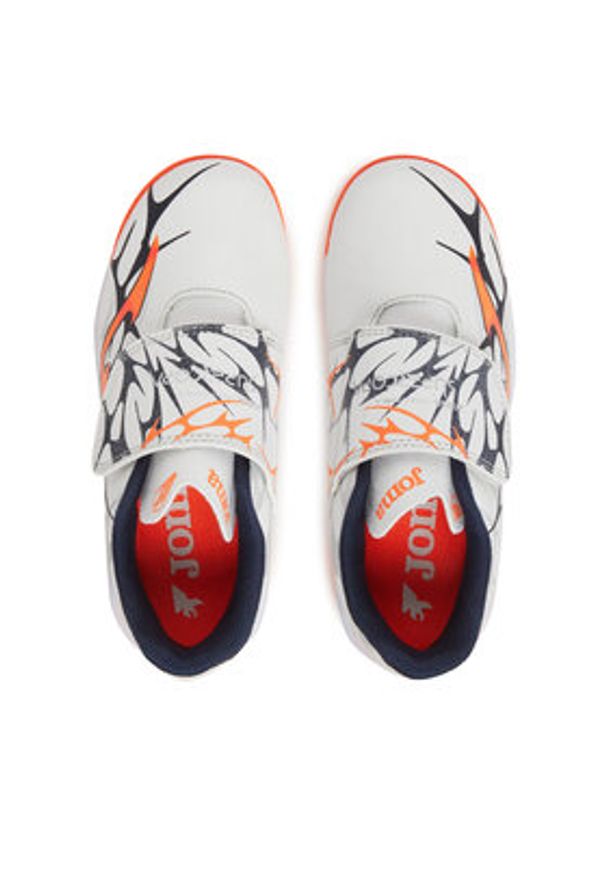 Joma Buty do piłki nożnej Super Copa Jr 2502 SCJS2502INV Biały. Kolor: biały. Materiał: skóra