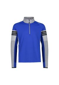 Golf męski narciarski CMP 31L0457. Okazja: na co dzień. Typ kołnierza: golf. Kolor: niebieski. Styl: sportowy, casual. Sport: narciarstwo, golf