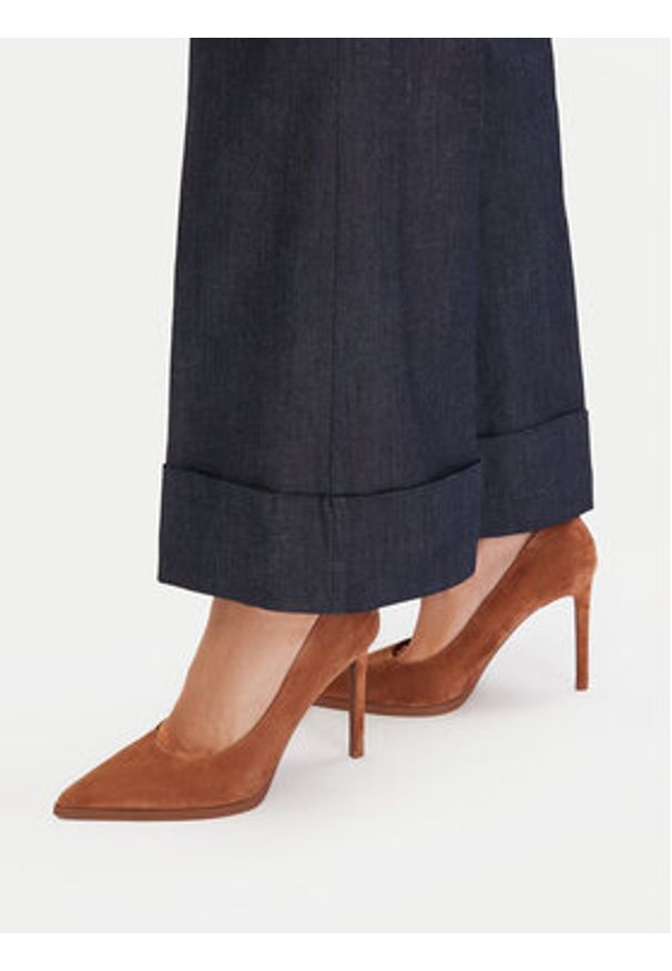 Gino Rossi - GINO ROSSI Szpilki EO-AZI-LT2472-1 Brązowy. Kolor: brązowy. Materiał: zamsz, skóra. Obcas: na szpilce