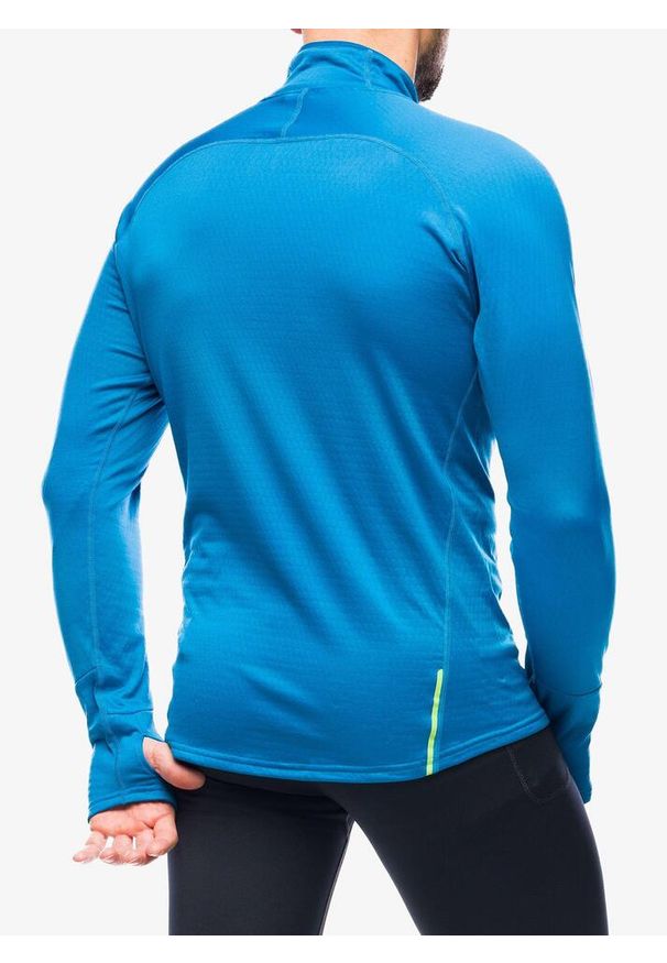 Bluza polarowa męska Inov-8 VentureLite Mid HZ. Kolor: niebieski. Materiał: polar