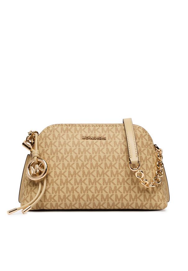 MICHAEL Michael Kors Torebka Freddie 32T6GX4C1V Beżowy. Kolor: beżowy. Materiał: skórzane