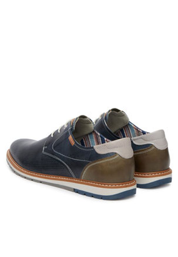 Pikolinos Półbuty Berna M8J-4322C1 Granatowy. Kolor: niebieski. Materiał: skóra