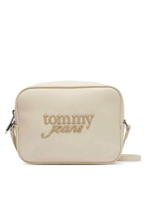 Tommy Jeans Torebka Tjw Must Camera Bag AW0AW18451 Kremowy. Kolor: kremowy. Materiał: skórzane