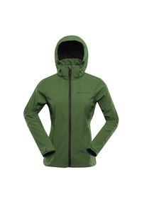ALPINE PRO - Kurtka softshell damska Alpine Pro Hoora. Kolor: zielony. Materiał: softshell