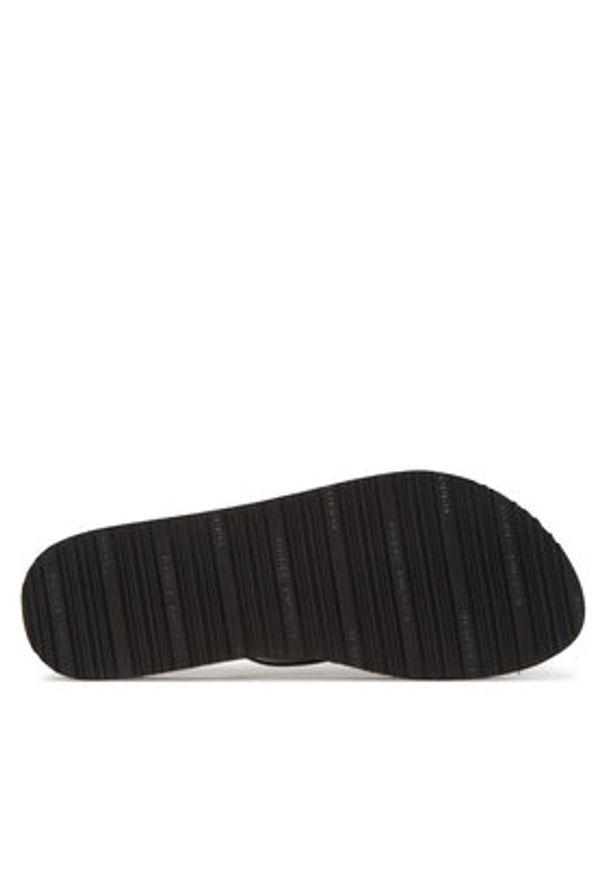 TOMMY HILFIGER - Tommy Hilfiger Japonki Elevated Chic Beach Sandal FW0FW08523 Czarny. Kolor: czarny. Materiał: skóra