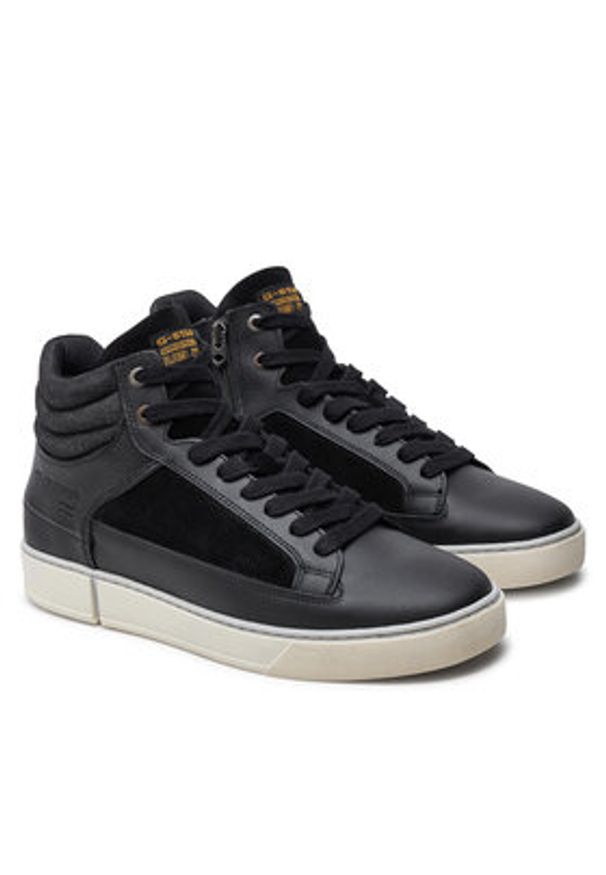 G-Star RAW - G-Star Raw Sneakersy Ravond Cup Mid M D26638 Czarny. Kolor: czarny. Materiał: skóra