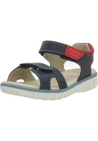 Clarks - Sandały CLARKS ROAM SURF K Niebieski. Kolor: niebieski. Materiał: skóra. Sezon: lato