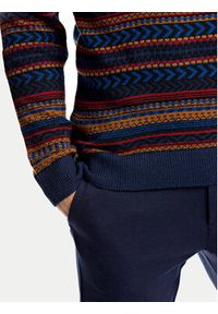 Lindbergh Sweter 30-80042 Granatowy Slim Fit. Kolor: niebieski. Materiał: syntetyk #7