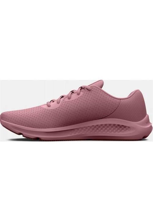 Buty Under Armour Charged Pursuit 3, Kobiety. Kolor: różowy, wielokolorowy. Materiał: syntetyk, materiał. Szerokość cholewki: normalna