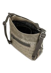 Szara Elegancka Torebka z Funkcją Plecaka Anekke Seria Real. Kolor: szary. Materiał: materiał. Wzór: haft, aplikacja. Styl: elegancki #9