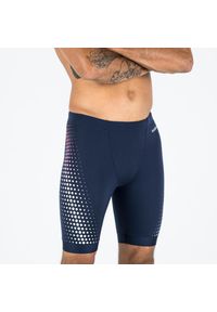 Decathlon - Spodenki pływackie Jammer męskie Nabaiji Fiti. Kolor: niebieski. Materiał: poliester, poliamid, materiał, elastan #1