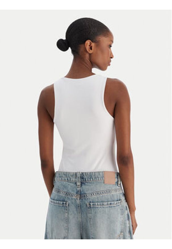 Hugo - HUGO Body Dasiel 50545196 Biały Slim Fit. Kolor: biały. Materiał: syntetyk