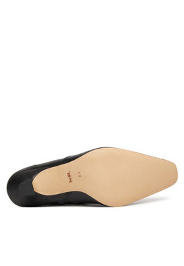 Coach Botki Sculpted C CBP25 Czarny. Kolor: czarny. Materiał: skóra