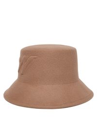 Weekend Max Mara Kapelusz Yaqui 2525576075 Brązowy. Kolor: brązowy. Materiał: wełna