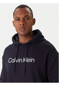 Calvin Klein Bluza Hero K10K111345 Granatowy Regular Fit. Kolor: niebieski. Materiał: bawełna #5
