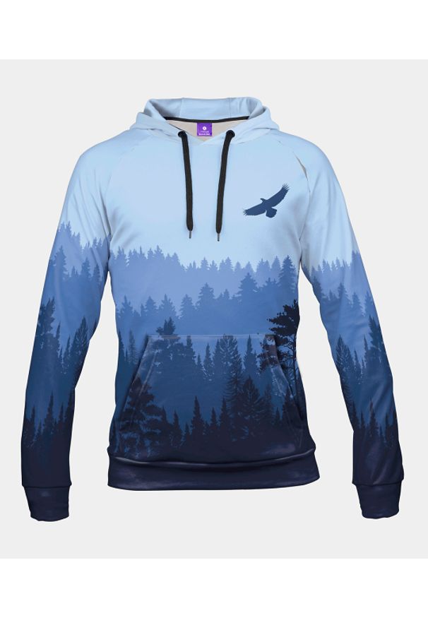 MegaKoszulki - Bluza damska fullprint z kapturem Wolny Ptak. Typ kołnierza: kaptur. Materiał: dzianina, dresówka