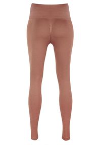 BESHAPED - Legginsy fitness damskie Beshaped Femme Force bezszwowe. Kolor: różowy. Materiał: nylon. Sport: fitness