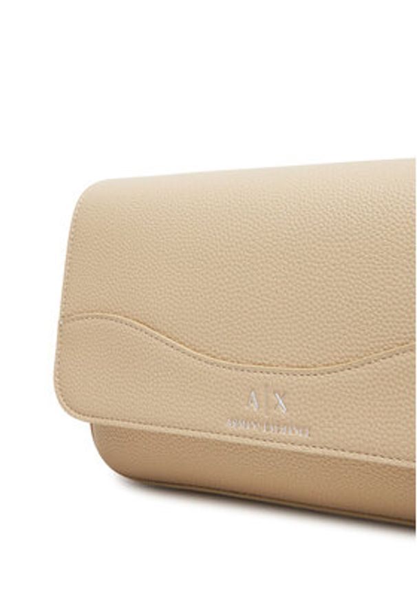Armani Exchange Torebka 942912 CC783 U1092 Beżowy. Kolor: beżowy. Materiał: skórzane
