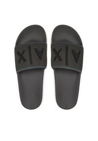 Armani Exchange Klapki XUP001 XV820 R401 Czarny. Kolor: czarny. Materiał: materiał #4